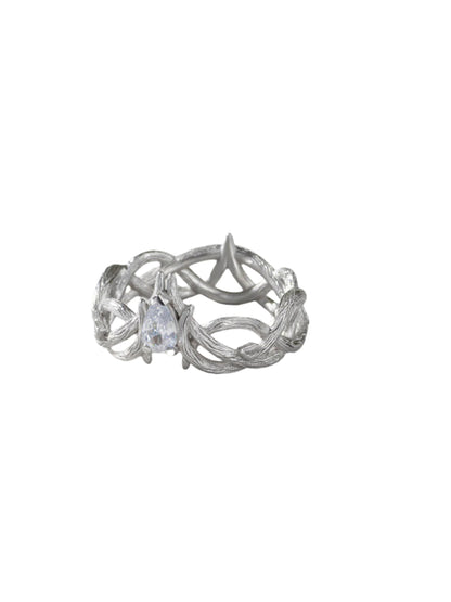 Ring - tiara, unusual ring for a girl, ring as a gift