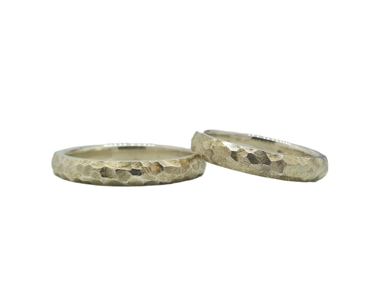 Wedding rings. Silver. Paired rings. Handmade