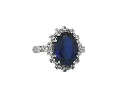 925 Silver Unusual Gift for Her Women's Ring with Phianite