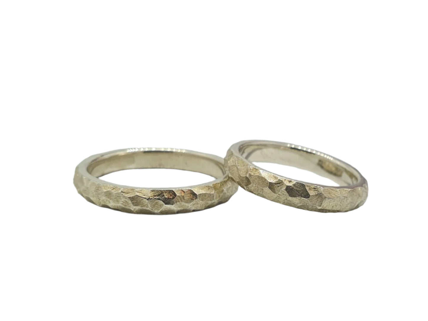 Wedding rings. Silver. Paired rings. Handmade