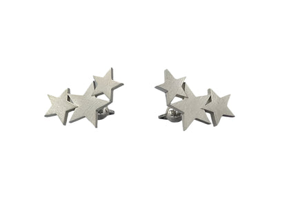 Silver earrings Stars, unusual earrings as a gift