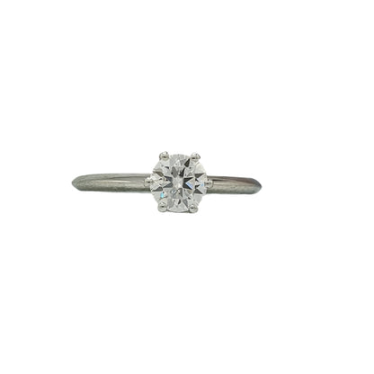 925 Silver Classic Ring with Moissanite an Engagement Ring