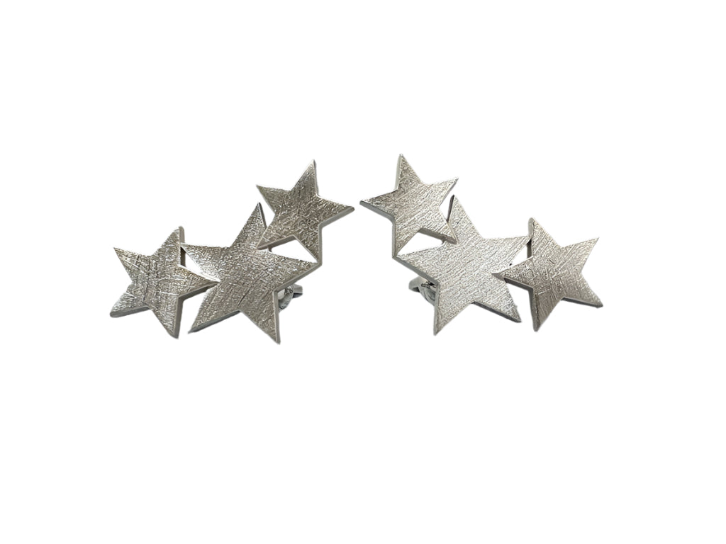 Silver earrings Stars, unusual earrings as a gift