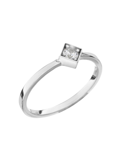 Marriage proposal ring, silver ring as a gift