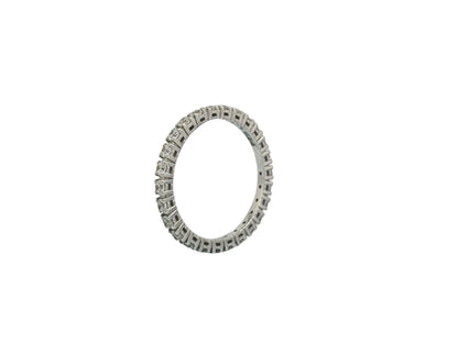 585 White Gold Elegant Ring with Diamonds 0.858 ct