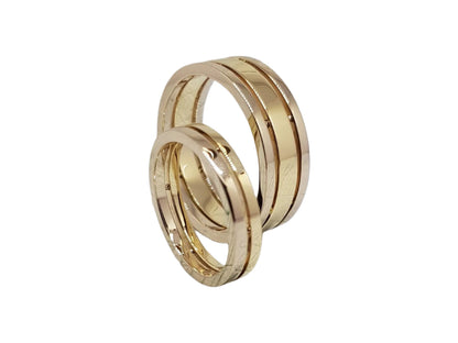 585 Yellow Gold Elegant Exclusive Wedding Rings