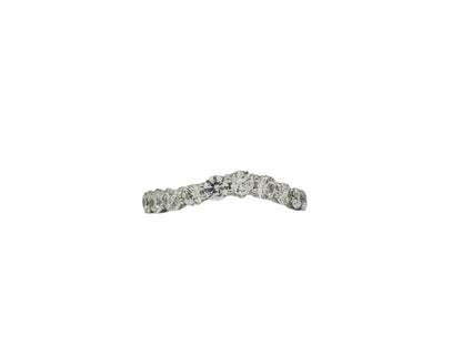 585 White Gold Exquisite Wedding Ring with Diamonds 1.115 ct