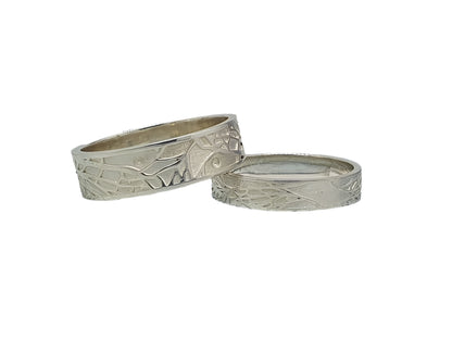 Wedding anniversary rings, unusual couple wedding rings