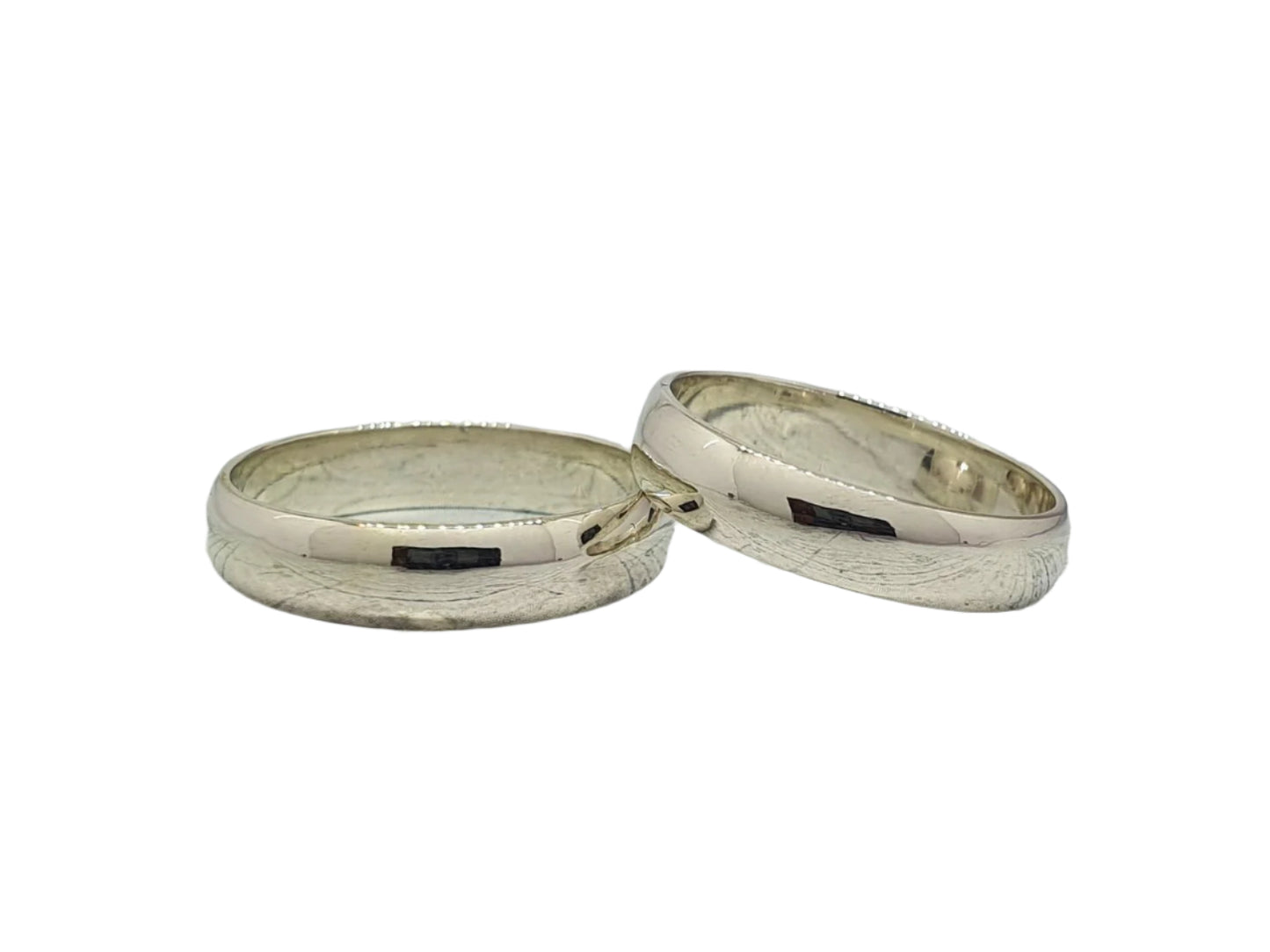 Silver wedding rings, classic silver wedding rings