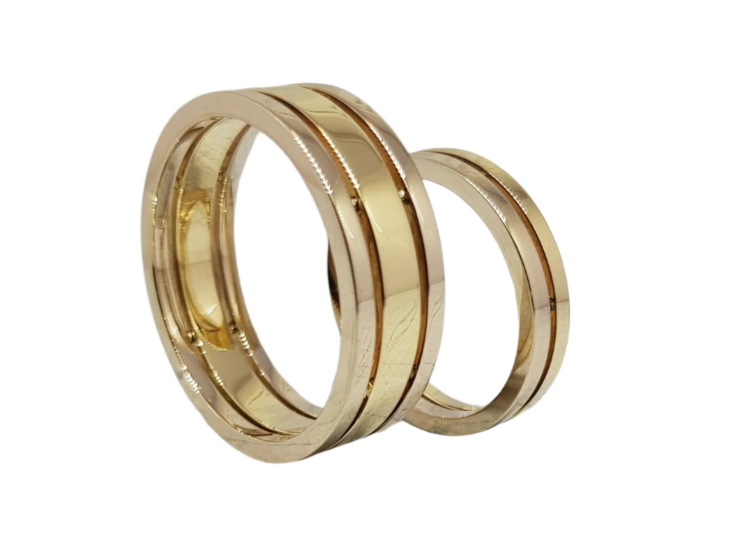 585 Yellow Gold Elegant Exclusive Wedding Rings