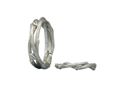 925 Silver Wedding Anniversary Rings with Rhodium Plating