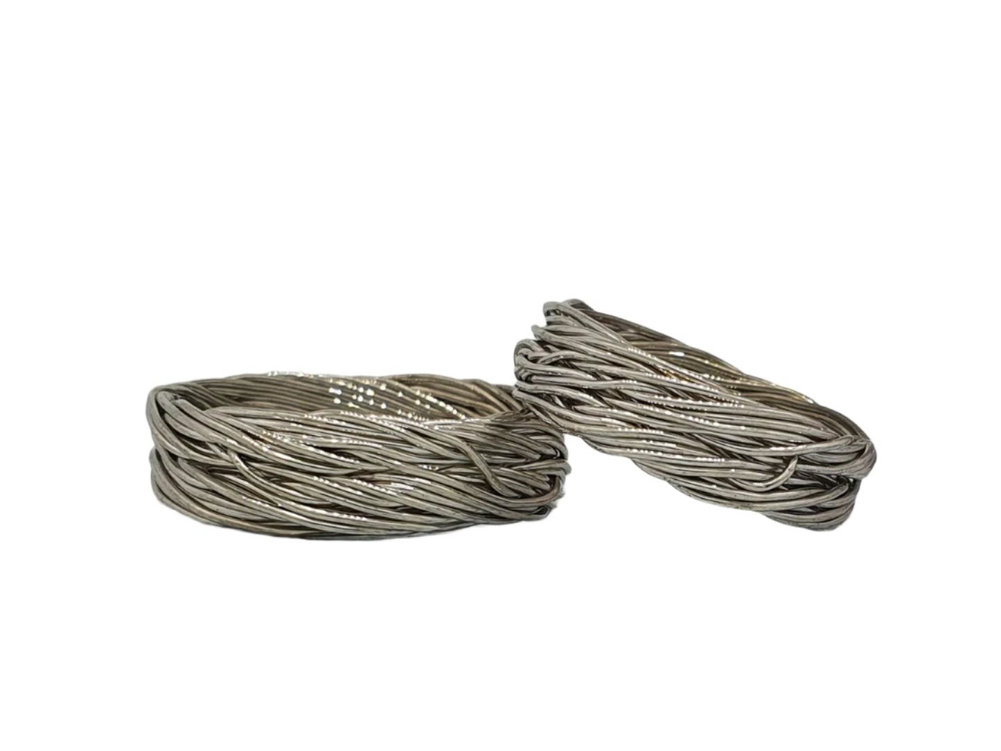 Wire wedding rings, unusual wedding rings