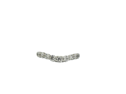 585 White Gold Exquisite Wedding Ring with Diamonds 1.115 ct