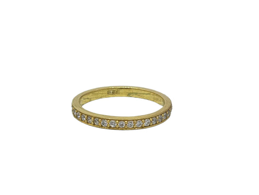 585 Yellow Gold Elegant Ring with Diamond 0.57 ct